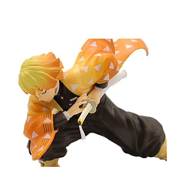 15Cm Anime Demon Slayer Figurines Daction Dessin Épée Agatsuma Zenitsu Figurine Kimetsu No Yaiba Figurine PVC Collection Mod