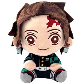 WKxinxuan Peluche Demon Slayer, Anime Poupées Demon Slayer, Animaux Jouet en Peluches Demon Slayer Blade Tanjiro Nezuko Assis