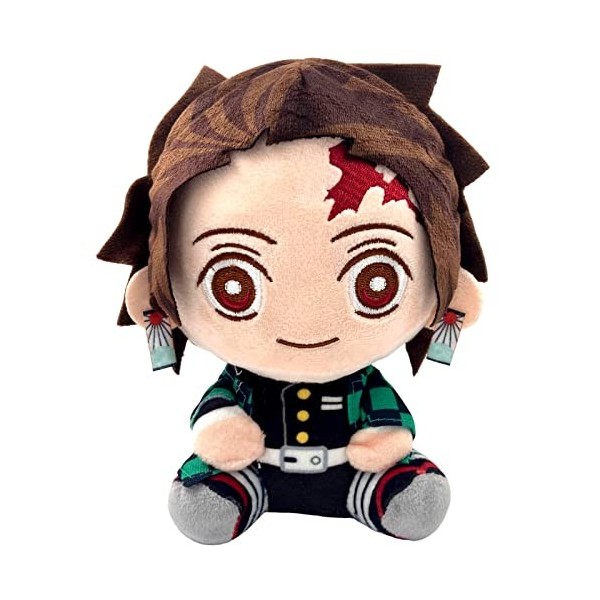 WKxinxuan Peluche Demon Slayer, Anime Poupées Demon Slayer, Animaux Jouet en Peluches Demon Slayer Blade Tanjiro Nezuko Assis