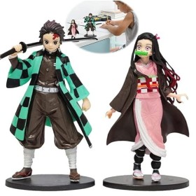 2 Pièces Figurines de Dessin Animé,Anime Figurine,Cupcake Topper,Personnage animé,Modèle de Personnage animé, Mini Figurines,