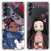 2 Pièces Coque pour Samsung Galaxy A14 5G 6.8" Antichoc Doux TPU Silicone Protection Housse, Étui de Téléphone Anime Demon Sl