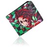 Roffatide Anime Demon Slayer Kamado Nezuko Portefeuilles en Cuir Artificiel Mince Portefeuille À Deux Volets Portefeuille À U