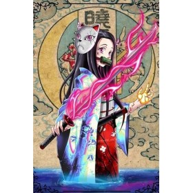 Demon Slayer Kamado Nezuko Canvas posters Movies Poster Print Unframed Art Wall Art Home Decor Cinema Décoration murale cadea