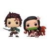 Funko Demon Slayer: Kimetsu no Yaiba Pack 2 Pop! Animation Vinyl Figurines Tanjiro & Nezuko cm