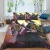 EKENOZ Demon Slayer Housse De Couette 3 Pièces Microfibre avec Fermeture Éclair Ensemble De Literie Housses De Couettes Parur