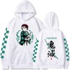 zhedu Anime Demon Slayer Hoodie Hommes Et Femmes Imprimer Pulls Harajuku Sweats À Manches Longues Lâche Streetwear À Capuche 