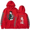 zhedu Anime Demon Slayer Hoodie Hommes Et Femmes Imprimer Pulls Harajuku Sweats À Manches Longues Lâche Streetwear À Capuche 