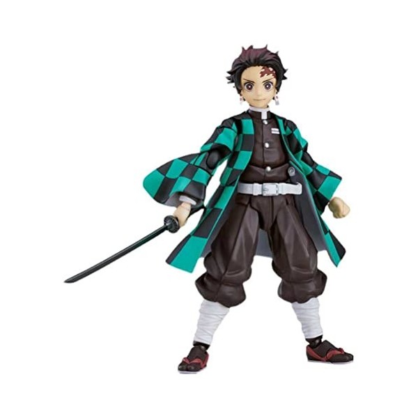 YEARGER Demon Slayer: Kamado Tanjirou Articulation Mobile Figurine daction 3D PVC Fait Main Ornement Magnifiquement en Boîte