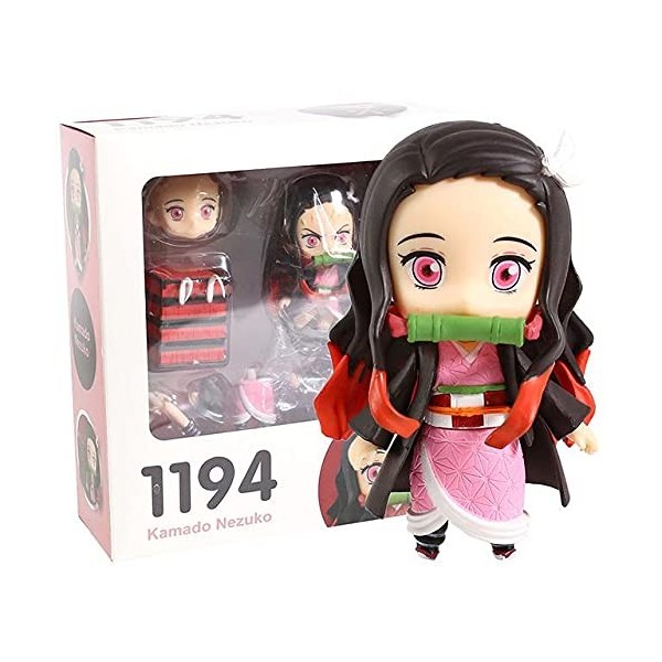 Demon Jäger Figurine, Nezuko Figurine Anime Figurines Demon Slayers Kamado Nezuko Anime Modèle Kimetsu no Yaiba Figurine Anim