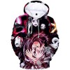 OLIPHEE Homme 3D Sweat Sweater avec Capuche Pull Imprimé Anime Occasionnel Hoodies Couple Manches Longues 0970,M 