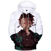OLIPHEE Homme 3D Sweat Sweater avec Capuche Pull Imprimé Anime Occasionnel Hoodies Couple Manches Longues 0970,M 