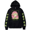 Sybnwnwm Demon Slayer Sweat à capuche Kimetsu No Yaiba - Imprimé Kanroji Mitsuri, blanc, XS