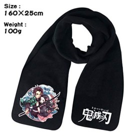 Demon Slayer Écharpe Gant Bonnet en tricot Coffret de Noël Kimetsu no Yaiba Frannel Foulard Douce Unisexe Bavoir Gants tactil