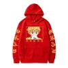 Sybnwnwm Demon Slayer Sweat à capuche Agatsuma Zenitsu Anime, Noir , M