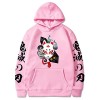 zhedu Anime Demon Slayer Style Japonais Sweat à Capuche Longues Lâche Streetwear Harajuku Pull Décontracté Hommes Femmes XXL