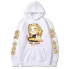 zhedu Anime Demon Slayer Sweat À Capuche Rengoku Kyoujuro pour Hommes Et Femmes, Pull Ample Surdimensionné Haut Survêtement H
