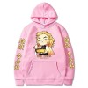 zhedu Anime Demon Slayer Sweat À Capuche Rengoku Kyoujuro pour Hommes Et Femmes, Pull Ample Surdimensionné Haut Survêtement H