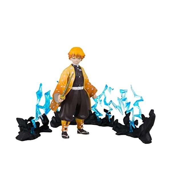 McFarlane Toys - Demon Slayer - Deluxe - Zenitsu Septième Mouvement - Le Souffle de la Foudre - 13 cm - Personnages de Mangas