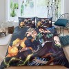 Demon Slayer Parure De Lit en Microfibre avec Housse De Couette Imprimée en 3D,Housse De Couettes pour Enfant, Style 3 Pièces