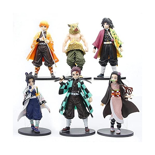 Lot de 6 Figurines de 16 cm – Figurines daction Statue Anime Collection Figurine Poupée Jouets Cadeaux pour Les Fans danime