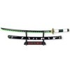 FÉENOMENN Katana Demon Slayer Sanemi Shinazugawa 95cm - Lame Bois - Support Japonais Inclus