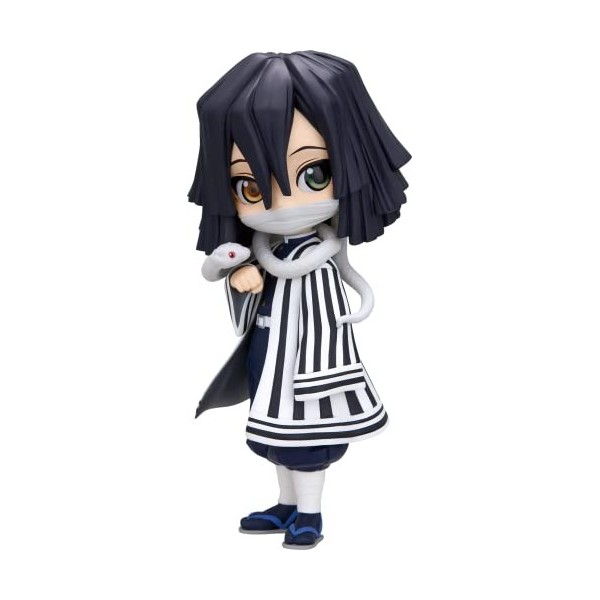 Banpresto Demon Slayer - Obanai Iguro vers.A - Q Posket 14cm, Noir