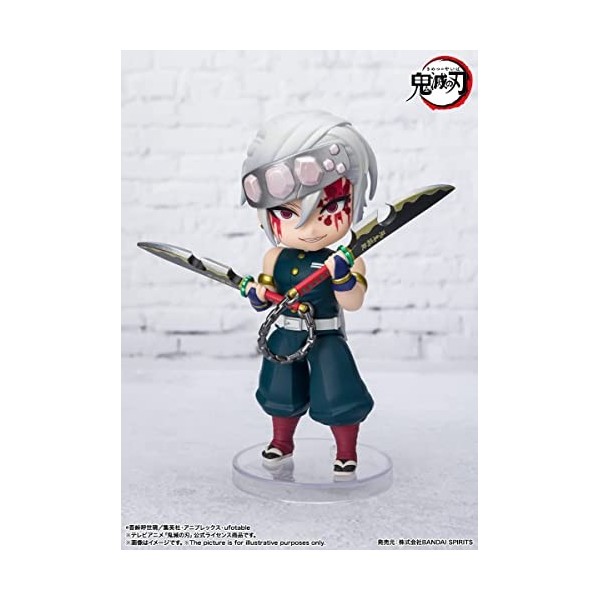 Bandai Tamashii Nations Demon Slayer - Tengen Uzui Sound Breat. - Figurines Figuarts Mini 10c