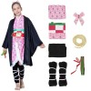 Antbutler Nezuko Costume Déguisement Nezuko Deguisement Demon Slayer Cosplay pour enfants et adultes