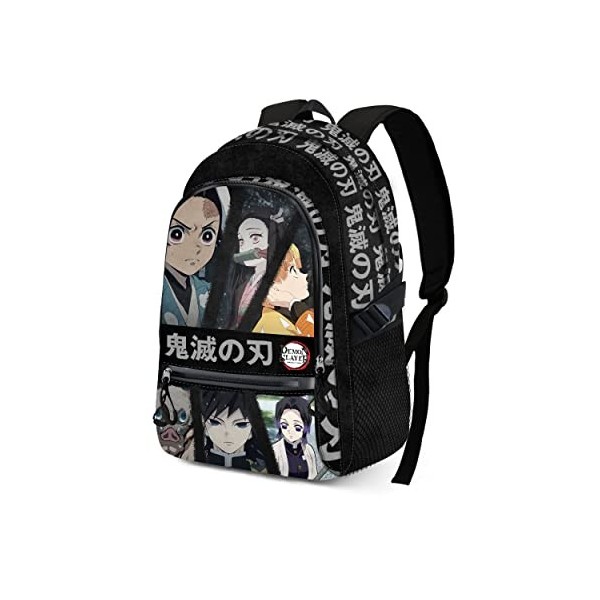 Demon Slayer Taisho-Sac à dos Fight FAN 2.0, Noir