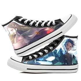 JIABEIJIA Demon Slayer Chaussures de sport Kimetsu No Yaiba High Top Chaussures Baskets, d, 37 EU