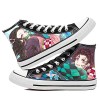 JIABEIJIA Demon Slayer Chaussures de sport Kimetsu No Yaiba High Top Chaussures Baskets, d, 37 EU
