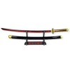 FÉENOMENN Katana Demon Slayer Yoriichi Tsugikuni 95cm - Lame Bois - Support Japonais Inclus