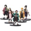 5Pcs figurines Demon Slayer version Q Kimetsu No Yaiba faites à la main Kamado Tanjiro - Figurine de collection anime - Jouet