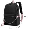 FSRONGXI Sac à dos Demon Slayer for School Nezuko Backpack Anime Rucksack with USB Charging Port, Free Keychain 17.7inch Nez