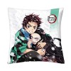 Elbenwald Anime Literie Demon Slayer avec Motif Nezuko & Tanjiro avec Fermeture éclair pour Hommes Femmes Unisexe Couverture 