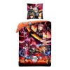 Elbenwald Anime Literie Demon Slayer avec Motif Nezuko & Tanjiro avec Fermeture éclair pour Hommes Femmes Unisexe Couverture 