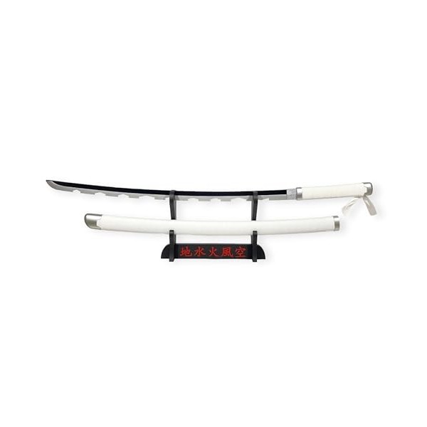 FÉENOMENN Katana Demon Slayer Inosuke Hashibira 95cm - Lame Bois - Support Japonais Inclus