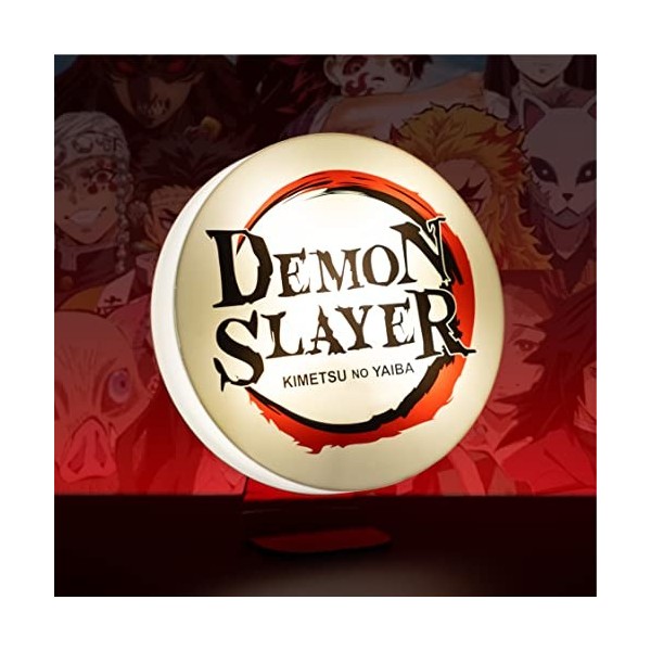Demon Slayer Lampe Logo, Lampe Décorative sur Pied ou Murale