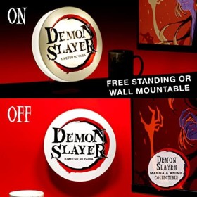 Demon Slayer Lampe Logo, Lampe Décorative sur Pied ou Murale