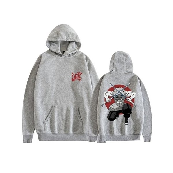 Demon Slayer Sweat à Capuche Costumes Anime 3D Imprimé Rengoku Kyoujurou Tanjirou Sweatshirt Animé Cosplay Casual à Pullover 