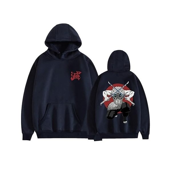 Demon Slayer Sweat à Capuche Costumes Anime 3D Imprimé Rengoku Kyoujurou Tanjirou Sweatshirt Animé Cosplay Casual à Pullover 