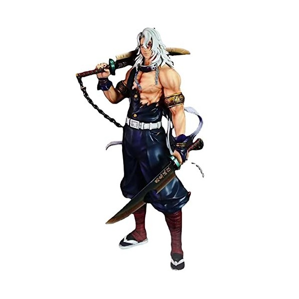 Figurine de démon danime Uzui Tengen Gk Hashibira Inosuke Kimetsu No Yaiba - Figurine Kokushibo Daki - Jouet cadeau Uzui Te