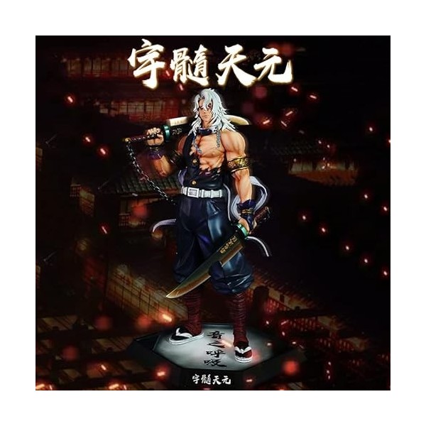 Figurine de démon danime Uzui Tengen Gk Hashibira Inosuke Kimetsu No Yaiba - Figurine Kokushibo Daki - Jouet cadeau Uzui Te