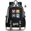 SPIRTUDE Sac à dos Demon Slayer Sac à dos nezuko sac à dos anime avec port de charge USB, porte - clés gratuit