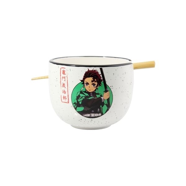 JUST FUNKY Bol Ramen avec Baguettes Tueur de démons tanjiro 470ml