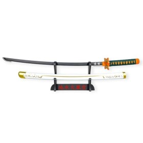 FÉENOMENN Katana Demon Slayer Shinobu Kocho 95cm - Lame Bois - Support Japonais Inclus