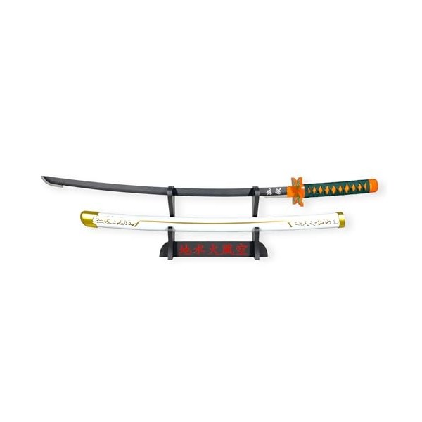 FÉENOMENN Katana Demon Slayer Shinobu Kocho 95cm - Lame Bois - Support Japonais Inclus