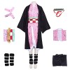 Anime Demon Slayer Kamado Tanjirou Cosplay Costume Kimetsu No Yaiba Halloween Carnaval Anniversaire Cosplay pour Adultes et E