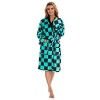 Ruleewe Demon Slayer Peignoir Kimetsu No Yaiba Cosplay Costume Unisexe Anime Flanelle Pyjama Robe Kimono, Vert, taille unique
