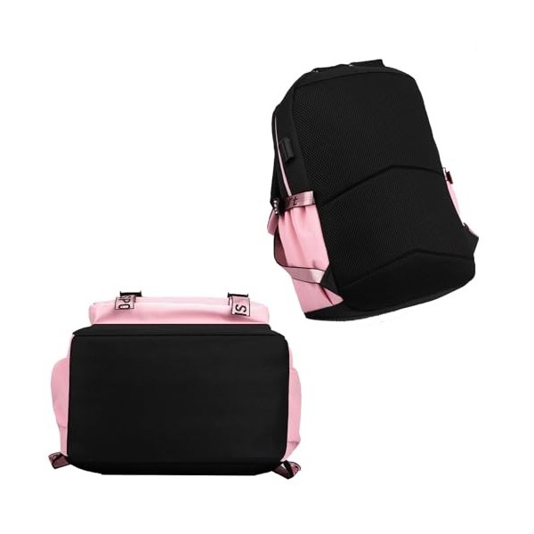 PQKL-party Sacs à Dos Nezuko, Cartable Nezuko, Sac a Dos College Démon Slayer, Cartable Fille Collège Anime, Nezuko Trousse,S